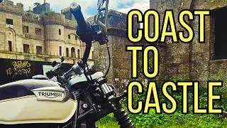 Beginner Rider's First Road Trip To Scotland, Day 2 | Triumph Bonneville, Castles And Coastlines. 