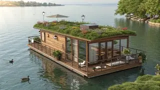 🌿 Floating Paradise: Houseboat with Rooftop Garden | Sir Boats Yacht Review
