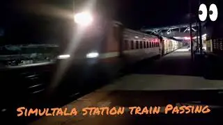 simultala station ❤ jamui, superfast train passing😳 mini simla of bihar