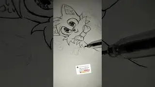 drawing tails from Sonic, pfp drawing