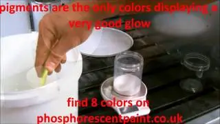 How to mix photoluminescent pigments