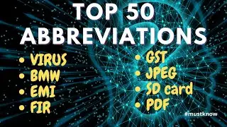 50 most common full forms | #circleofgenius #commonabbreviations #generalknowledge #students