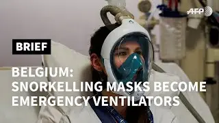 Coronavirus: Belgian hospital converts snorkelling masks into emergency ventilators | AFP