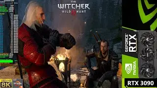 The Witcher 3 Ultra Settings with HD rework Mod 12.0 8K | RTX 3090 | Ryzen 3950X