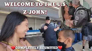 WELCOME TO THE U.S ZJOHN🥰MULING PAGKIKITA NG MAG INA||TEXAS-PHILS