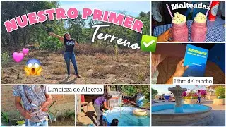 COMPRAMOS TERRENO para Hacer NUESTRA CASA 🏡 || Limpiador de alberca reciclado ♻️ Malteadas de Fresa