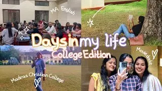 Days in my life: College edition | #madraschristiancollege  #mccvlog #deepwoods#maenglish