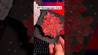 Do you need a tutorial? Demogorgon Card #strangerthings #strangerthings5 #st #demogorgon #craft
