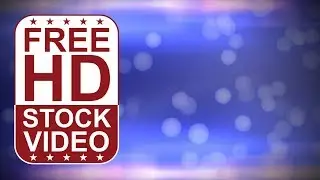 Free Stock Videos &ndash; abstract animated colorful blue background with lens flare and bokeh FX