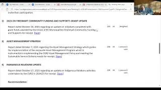 Comox Valley Regional District Board - October 21, 2025