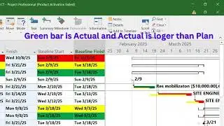 How to update Actual Progress ( Duration & Resources ) in MS Project