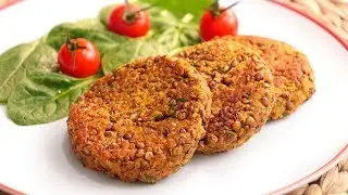 Tortitas de Lenteja | Hamburguesa Vegetariana muy Fácil y Nutritiva