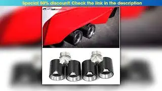 Must Buy 1 Pair Quad Exhaust Tailpipes For BMW 535i 535d F10 F11 F18 Upgraded G30 G31 M5 Bumper Muf