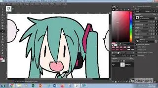 Colorear un dibujo - Curso GIMP 2.10 B&Aacute;SICO