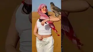 Dubai Princess with eagle 🦅.