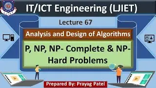 Lec-67_P, NP, NP Complete& NP-Hard Problems| Analysis and Design of Algorithms | IT/ICT Engineering