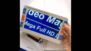 VD700 7 Inch Video Magnifier Portable Desk Low Vision Reading Loup Magnifier