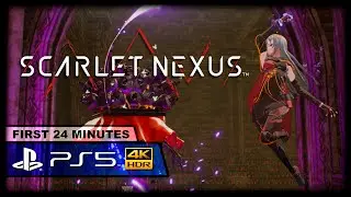 Scarlet Nexus - First 24 Minutes with Kasane Randall - PS5 Gameplay (4K HDR 60FPS)