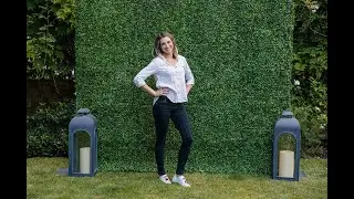 DIY Portable Hedge Roll Display