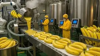 Inside a Modern Industrial Bakery: From Raw Bananas to Golden Loaves (Full Process)