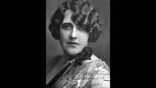 Ren&eacute;e Chemet (violin) - Sonata in G minor (Tartini) (1920)