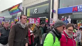 Anti racism march Southampton