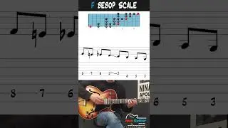 Jazz Guitar Scales - The F Bebop Scale Across The Entire Neck