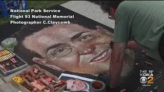Chalk Artists Gather At Flight 93 National Memorial