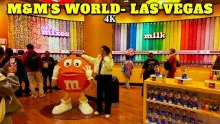 WORLD&rsquo;S BIGGEST M&M&rsquo;s STORE! 4 Floors of Chocolate Heaven & Custom M&M&rsquo;s in LAS VEGAS! 4K Walk Tour