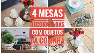 4 decorações de mesa de centro usando objetos da cozinha | katherinne Ribeiro