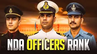NDA Officer Ranks | Army Officer Ranks | Navy Officer Ranks | Airforce Officer Ranks Explained #nda