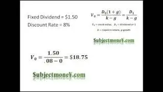 Dividend Discount Model (DDM) - Constant Growth Dividend Discount Model - How to Value Stocks