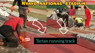 NYAYO STADIUM PROGRESS | Laying of The New Tartan Running Tracks As Canopy Set To Begin