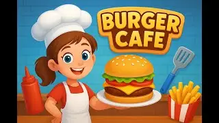 Burger Cafe Cooking Games For Kids | Tasty Burger Maker | @TinyFunGaming