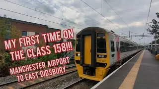 My first time on the 158! TFW class 158 from Manchester airport to East Didsbury