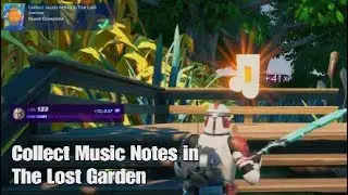 Collect Music Notes in The Lost Garden - Fortnite Playwave Quest