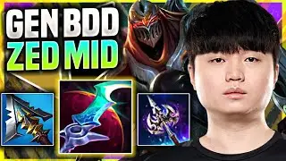 BDD BRINGS BACK HIS ICONIC ZED! - GEN Bdd Plays Zed Mid vs Katarina! | Season 11