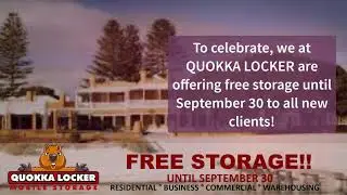 Quokka Locker - Perth Mobile Storage - Free Storage until Sept 2020