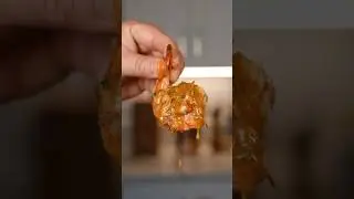 Крабовые котлеты, фаршированные креветками с ковбойским маслом #праздник #рецепт #идеи
