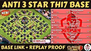 *NEW* TH17 ANTI 3 STAR BASE | LEGEND LEAGUE BASE + COPY LINKS + REPLAYS | CLASH OF CLANS