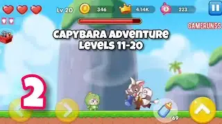Capybara World Adventure - Gameplay Walkthrough Android Part 2 - Levels 11-20