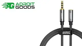 AdroitGoods 3.5mm Male to 3.5mm Female AUX Extension Cable - 100cm - Audio Extension Cable