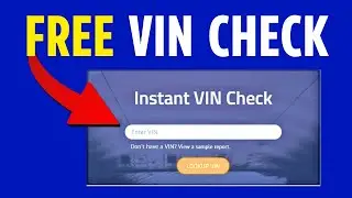 How To Check Any VIN Number for FREE (2025)