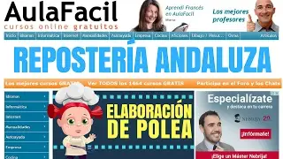 Elaboraci&oacute;n de Polea/V&iacute;deo Tutorial de Elaboraci&oacute;n de Polea/Reposter&iacute;a Andaluza/AulaFacil.com