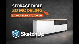 Storage Table Design | Smart Furniture | 3D Visualization