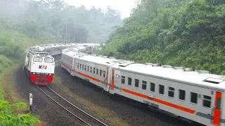 TOP‼️ 10 KOMPILASI KERETA API BERPAPASAN DI JALUR GANDA