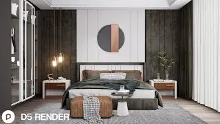 D5 Render Realistic Interior Tutorials For Beginners | Bedroom Interior Design -4
