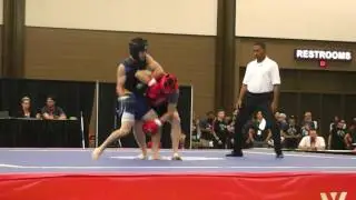 2017 US Wushu Sanda Team Trials - Jason Liu vs. Morgan Yee