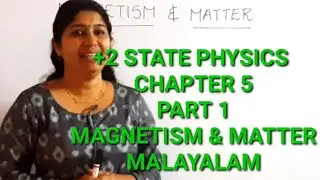 +2 PHYSICS : MAGNETISM & MATTER : MALAYALAM