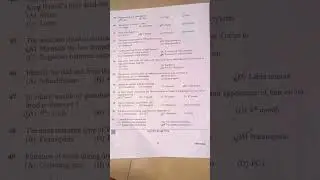 CET( common entrance exam) BIOLOGY Question paper of KARNATAKA 💛 💓 2022